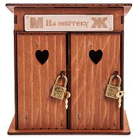 Копилка туалет 2 кабинки "На ипотеку" окрашенная во Называевске